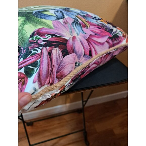 Michael Designs Works Floral Botanical Decorative Throw Pillow 18" X 18" - Picture 5 of 6